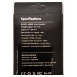 NEW (1) M4 Smart Bracelet - HD Color Screen / Message View / 45 Day Battery Life & (1) Silicone Storage Collapsible Water Bottle - Blue Bottle with Black Lid (View Photos for more Details)