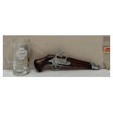 Fun Collectibles (1) Schmidt Beer Mug - Schmidt Beer Collector Series II (1) Avon Vintage Dueling Pistol - Collectible After Shave Bottle (Empty) & (1) Schmidt Beer - Beer Tap (View Photos)