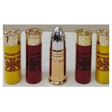 Assortment of Vintage Gun Oil & Lighter Fluid (Cans Might not be Full or Empty), Gun Cleaning Kits & Bonus Vintage Avon - Ammo Shaped Aftershave Bottles (May or they May not be full) + Vintage Pineapp