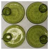 Vintage Sunburst 8 PC. Snack Set - Olive *View Photos