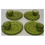 Vintage Sunburst 8 PC. Snack Set - Olive *View Photos