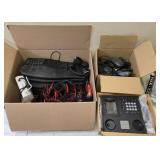 School Office Cleanout -  NEW Telephones , Headsets corded and keyboard and much more