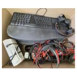 School Office Cleanout -  NEW Telephones , Headsets corded and keyboard and much more