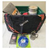 Tote of collectors items from Schwartzhog bandana to Grill cover and more