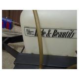 Ride & Beautify self pumping lawn sprayer. Good condition. As shown.