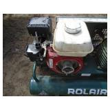 Rollair twin tank air compressor for parts & repair. As shown.
