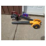 Qty of 2 gas leaf blowers. Untested. For parts or repair.