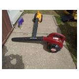 Qty of 2 gas leaf blowers. Untested. For parts or repair.