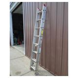 Werner 12 - 14 extended ladder. Slight on one side. As shown.