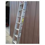 Werner 12 - 14 extended ladder. Slight on one side. As shown.