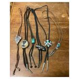 Lot of 6 vintage bolo ties.