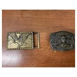Two Belt Buckles