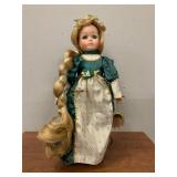 Repunzel Storybook Porcelain Doll from the Heritage Collection 14"