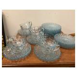 32 Piece Blue Anchor Hocking Bubble Glass