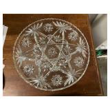 Vintage glassware lot, federal amber glass and tray