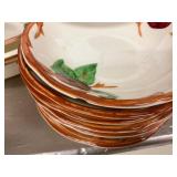 39 piece lot of Fransiscan Ware apple pattern