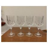 4 piece crystal stemware