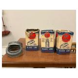 3 packs of Ball Ideal Glass Lids and three rings