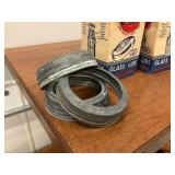 3 packs of Ball Ideal Glass Lids and three rings