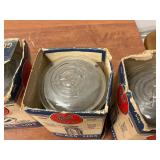 3 packs of Ball Ideal Glass Lids and three rings