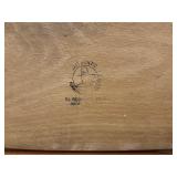 Vintage wooden magazine rack