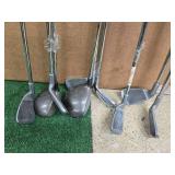 Lot of 9 Gulf Clubs ( Used)