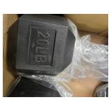 Lot of 20LB hex dumbbells (New)