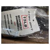 Lot of 15lb Tru-Grit Dumbbells (New)