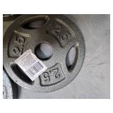 Lot of Four 2.5Lb weight Plates ) new)
