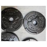 Lot of Four 2.5Lb weight Plates (new)