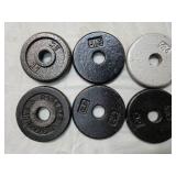 Lot of Six 2.5Lb weight Plates (USED)