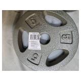 Lot of two 5Lb Weight Plates ( New)