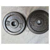 Lot of two 6Lb Weight Plates ( USED)