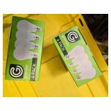 Lot of 8 LED Greenlite 100W Equivalent Light Bulbs (4 packs in each of the two boxes): New