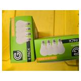 Lot of 8 LED Greenlite 60W Equivalent Light Bulbs (4 packs in each of the two boxes): New