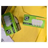 Lot of 8 LED Greenlite 60W Equivalent Light Bulbs (4 packs in each of the two boxes): New