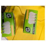 Lot of 8 LED Greenlite 60W Equivalent Light Bulbs (4 packs in each of the two boxes): New