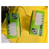 Lot of 8 LED Greenlite 60W Equivalent Light Bulbs (4 packs in each of the two boxes): New