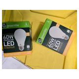 Lot of 8 LED Greenlite 60W Equivalent Light Bulbs (4 packs in each of the two boxes): New