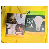 Lot of 8 LED Greenlite 100W Equivalent Light Bulbs (4 packs in each of the two boxes): New