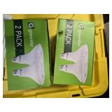 Lot of 4 LED Greenlite 120W Equivalent Light Bulbs (2 packs in each of the two boxes): New