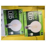 Lot of 8 LED Greenlite 40W Equivalent Light Bulbs (4 packs in each of the two boxes): New