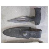 (BSB) 4 Push Daggers with Sheath in...