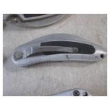 (EC1) 5 Folding Knives with Belt Cl...