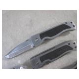 (BSB) 6 Folding Knives with Belt Cl...