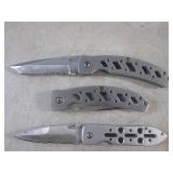 (BSB) 6 Folding Knives with Belt Cl...