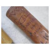 (H-1) 2 Vintage Wood Handle Fishing...