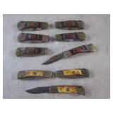 (EC1) 9 As-Is Folding Pocket Knives...