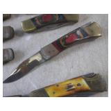 (EC1) 9 As-Is Folding Pocket Knives...