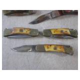 (EC1) 9 As-Is Folding Pocket Knives...